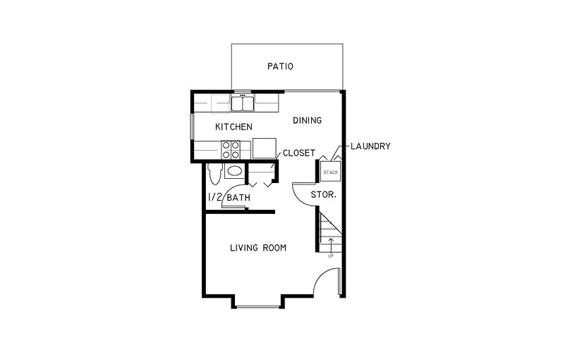 Villas at Portage Creek 2x1.5 Townhome